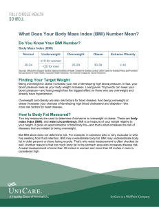 (BMI) Number Mean? - unicarestateplan.com