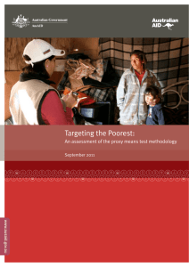 Targeting the Poorest: An assessment of the proxy means