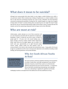 What does it mean to be suicidal?