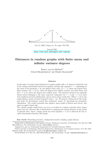 Distances in random graphs with finite mean and infinite variance