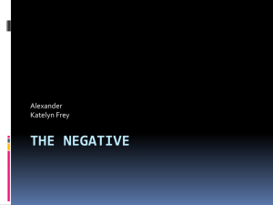 The Negative - My Webspace files