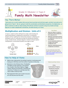 Family Math Newsletter