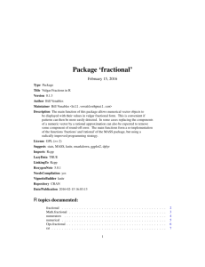 Package `fractional`