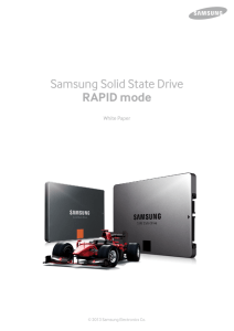 Samsung Solid State Drive RAPID mode