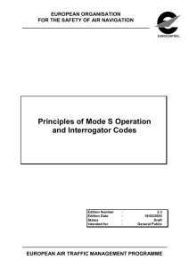 Principles of Mode S Operation and Interrogator Codes