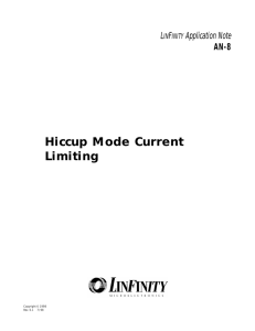 AN-8: Hiccup Mode Current Limiting