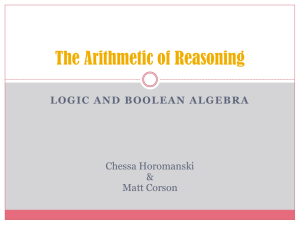 The Arithmetic of Reasoning