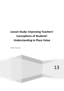 Improving Teachers` Conceptions of Students` Understanding in