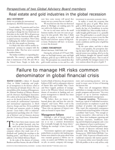 Failure to manage HR risks common denominator in global financial