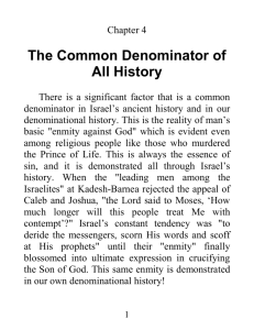 The Common Denominator of All History
