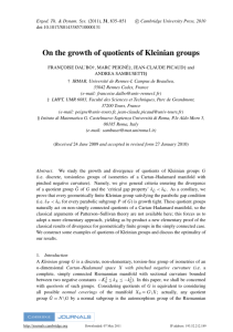 On the growth of quotients of Kleinian groups