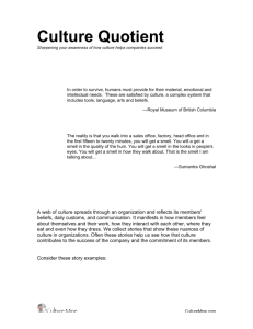 Culture Quotient