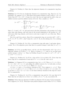 Math 330, Abstract Algebra I Solutions to Homework 8 Problems