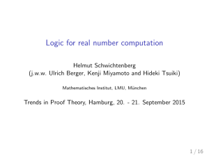 Logic for real number computation
