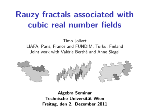 Rauzy fractals associated with cubic real number fields