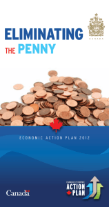 Eliminating the penny - Plan d`action économique du Canada