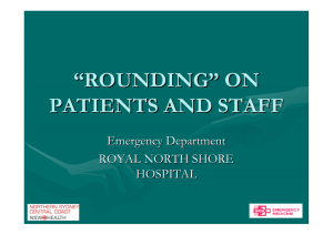 "Rounding" on patients and staff ( pdf