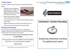 Intentional / Comfort Rounding - South Devon Healthcare NHS Trust