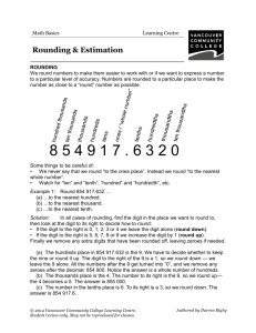 Rounding & Estimation - VCC Library