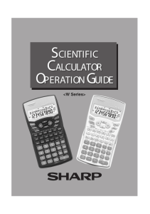 Scientific Calculator Operation Guide