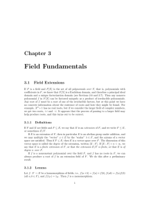 Chapter 3 Field Fundamentals