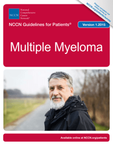 Multiple Myeloma - National Comprehensive Cancer Network