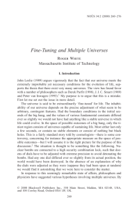 Fine-Tuning and Multiple Universes