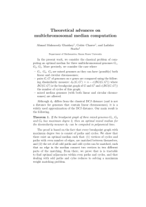 Theoretical advances on multichromosomal median computation