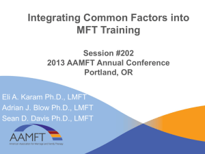 Integrating Common Factors into MFT Training