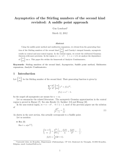 Asymptotics of the Stirling numbers of the second kind revisited: A