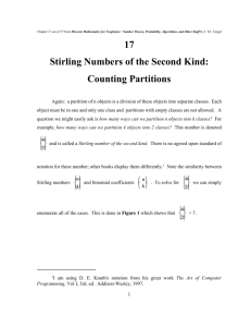 Stirling numbers of second type - Books in the Mathematical Sciences
