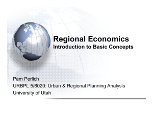 Regional Economics- Introduction to Basic Concepts