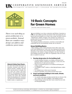 FCS4-405: 10 Basic Concepts for Green Homes