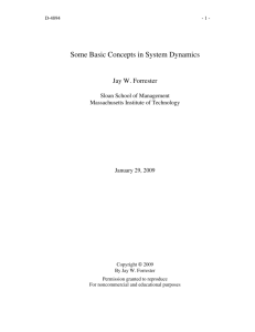 Some Basic Concepts in System Dynamics