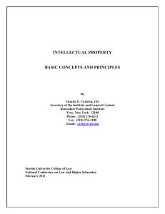 intellectual property basic concepts and principles