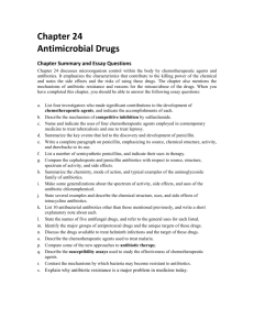 Chapter 24: Antimicrobial Drugs