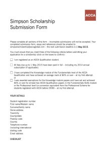 Scholarship Submission Form