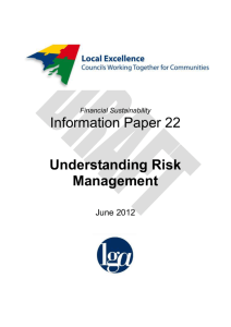 Information Paper 22 - Understanding Risk Management