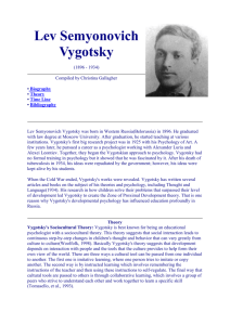 Lev Semyonovich Vygotsky
