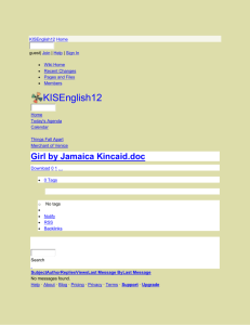 KISEnglish12 - Girl by Jamaica Kincaid.doc