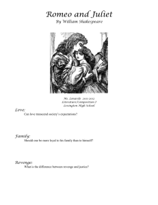 Romeo and Juliet - Ms. Lonardo`s English Class