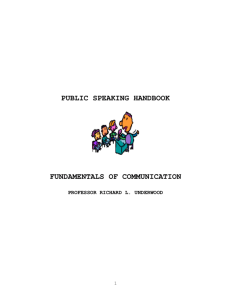 public speaking handbook - Kirkwood Community College