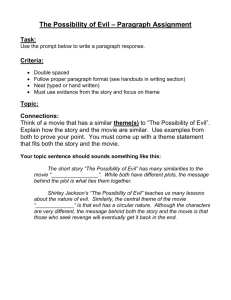 The Possibility of Evil - paragraph assignment.doc