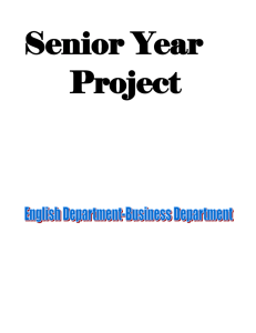 Senior Year Project