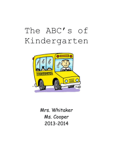 ABC Book of Kindergarten