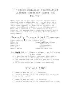 7th Grade Sexually Transmitted Disease Research Paper.doc