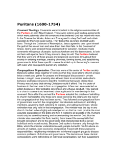 Puritans (1600-1754)
