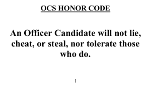 OCS Honor Code
