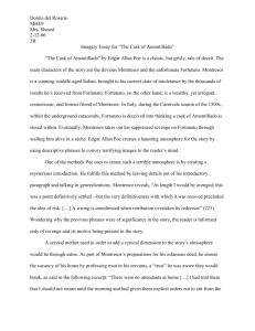 Imagery Essay for “The Cask of Amontillado”