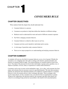 what is consumer behavior.doc - College of Health and Human